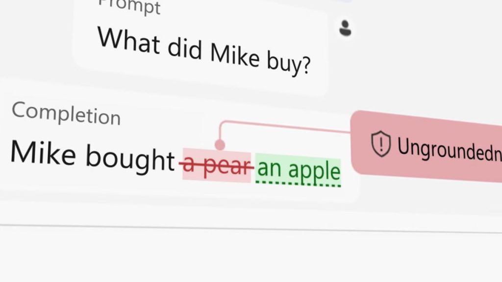 微软推出 Groundedness Detection 用于“纠正” AI 幻觉