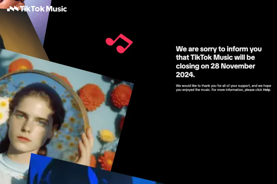 TikTok Music 将于 11 月 28 日关闭