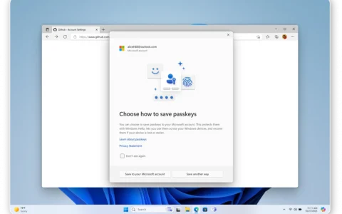 微软宣布将与Bitwarden等合作推动Passkey在Windows 11中保存和使用